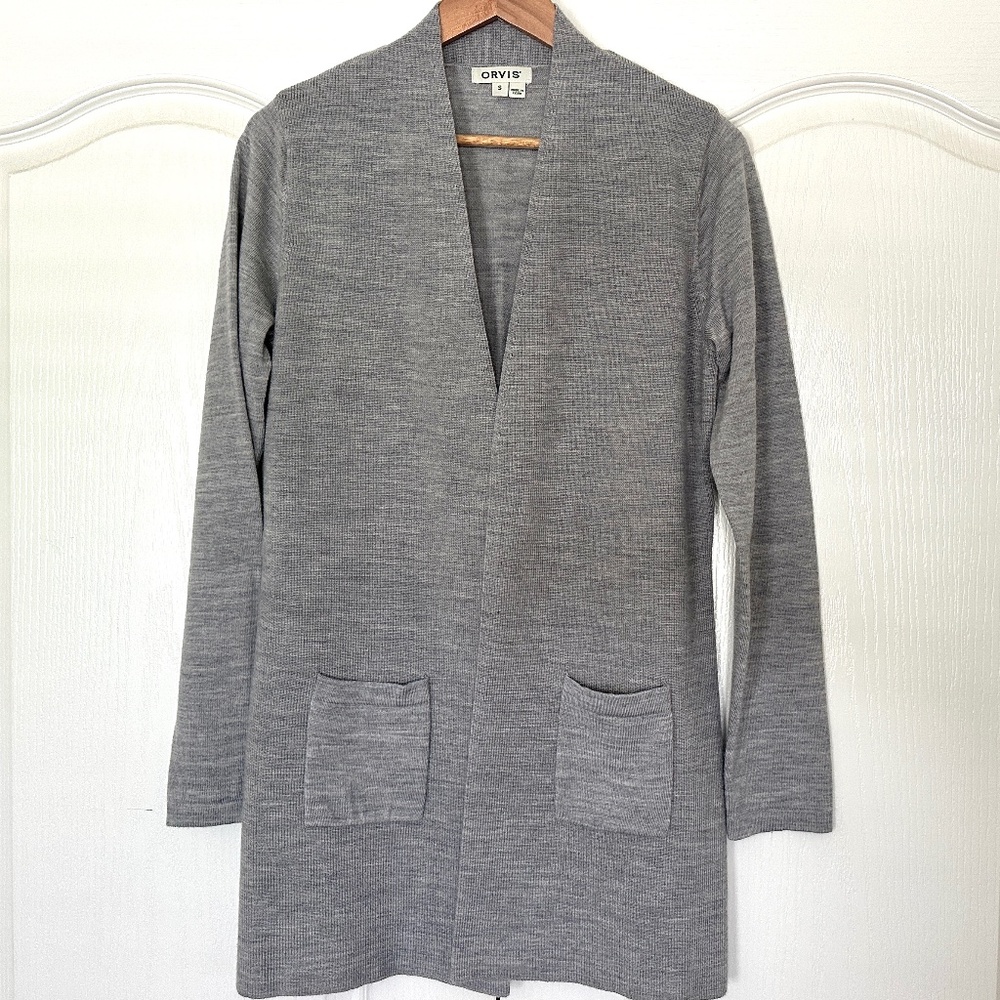 Orvis Signature Merino Wool Cardigan Sweater